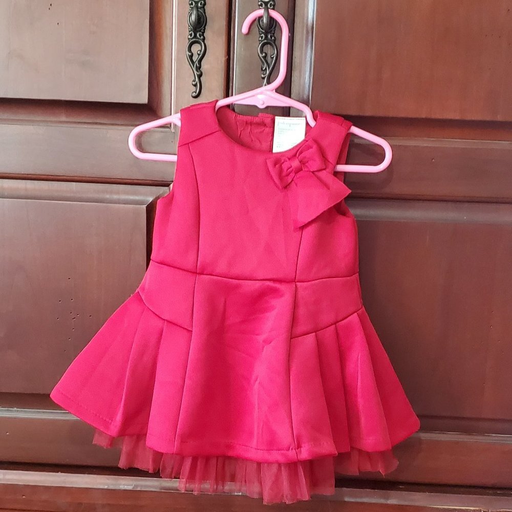 Girls 12 month red dress